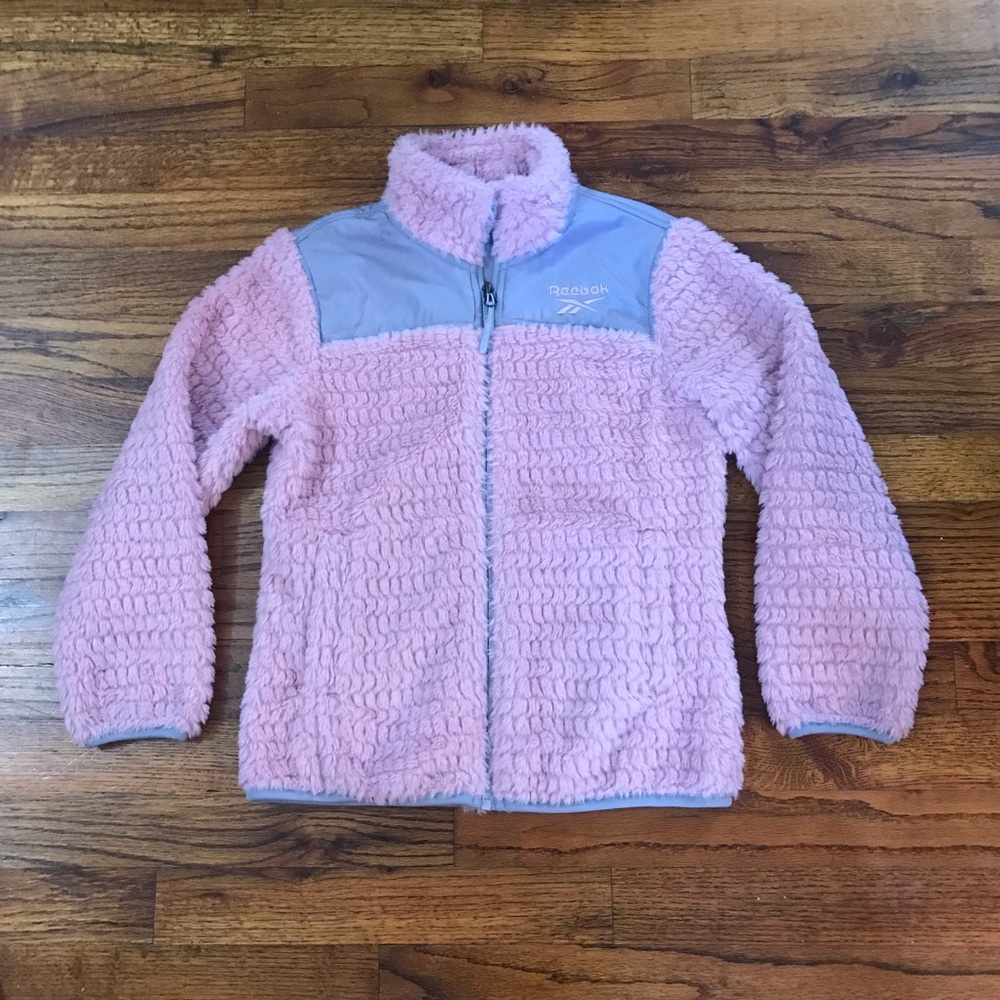 Reebok Pink & Gray Super Soft Fleece Jacket Coat
Small Child 7 / 8
Pockets Zippe